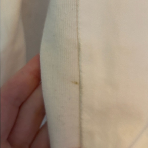 Vince Slim Lambskin Leather Moto Jacket Off-White, Size Small - Picture 10 of 11